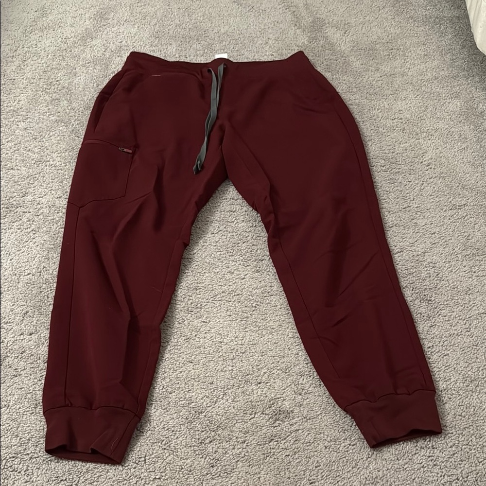 Women’s Figs Burgundy Jogger Pants